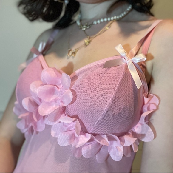 Fairycore flower petal slip dress - Picture 4 of 11